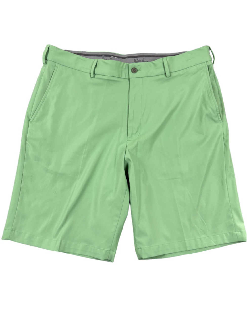 Men’s 38 Walter Hagen Green Golf Shorts Performance Polyester Flat Front